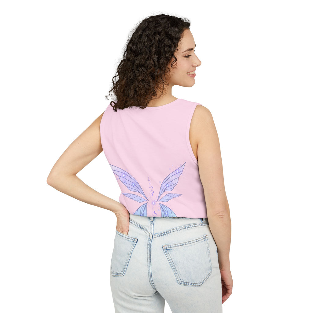 Fairy Wing Tank Top — Pastel Butterfly Wings Graphic Summer Tank