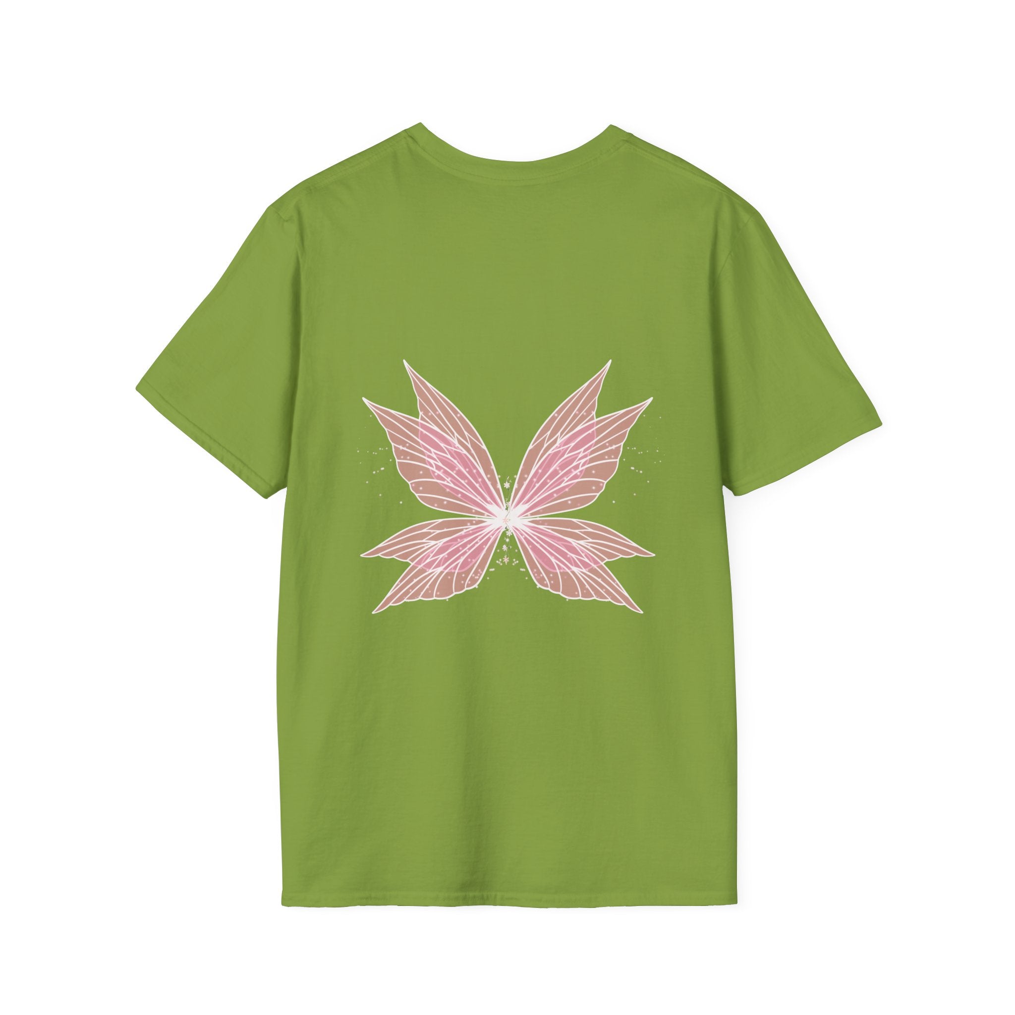 Pink Sakura Leaf Tee — Minimal Floral T-Shirt