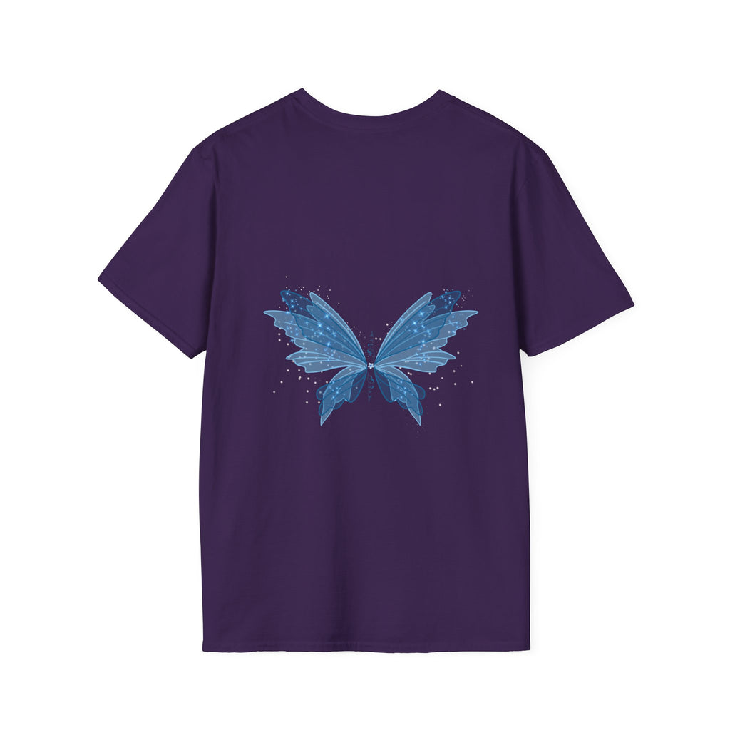 Blue Watercolor Butterfly T-Shirt