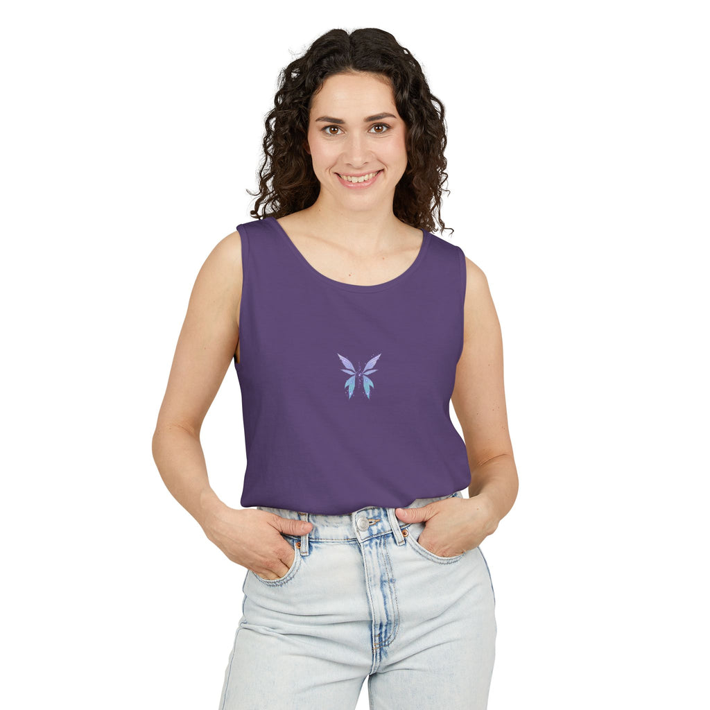 Fairy Wing Tank Top — Pastel Butterfly Wings Graphic Summer Tank