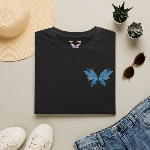 Blue Watercolor Butterfly T-Shirt