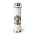 22oz Copper Vacuum Bottle — Woodland Fairy Illustration, Insulated Water Bottle