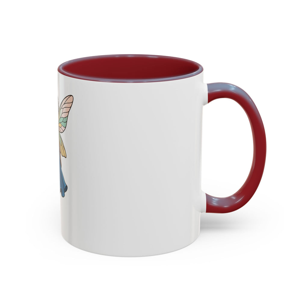 Black Fairy Wings Coffee Mug — Inspirational Magic Mug for Women & Girls