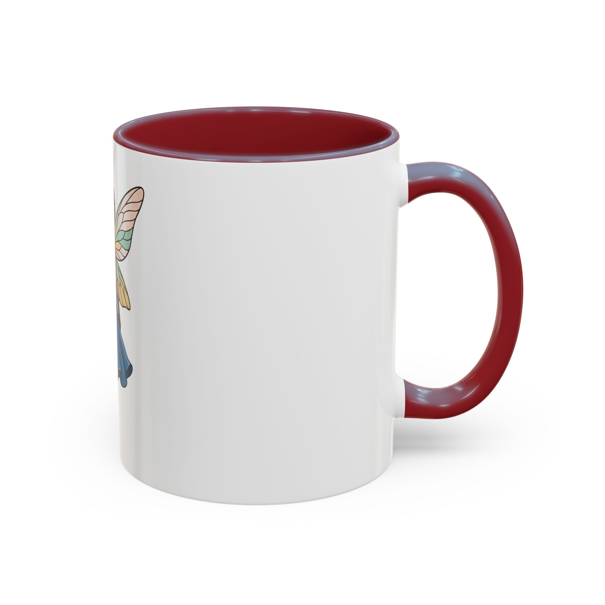 Black Fairy Wings Coffee Mug — Inspirational Magic Mug for Women & Girls