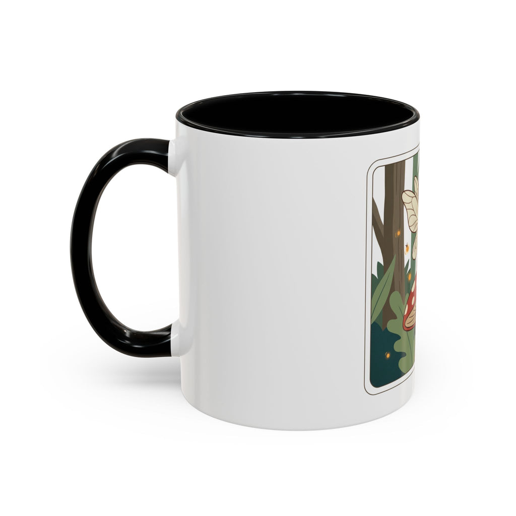 Fairy Mushroom Coffee Mug — Whimsical Forest Fairy Design (11/15 oz)