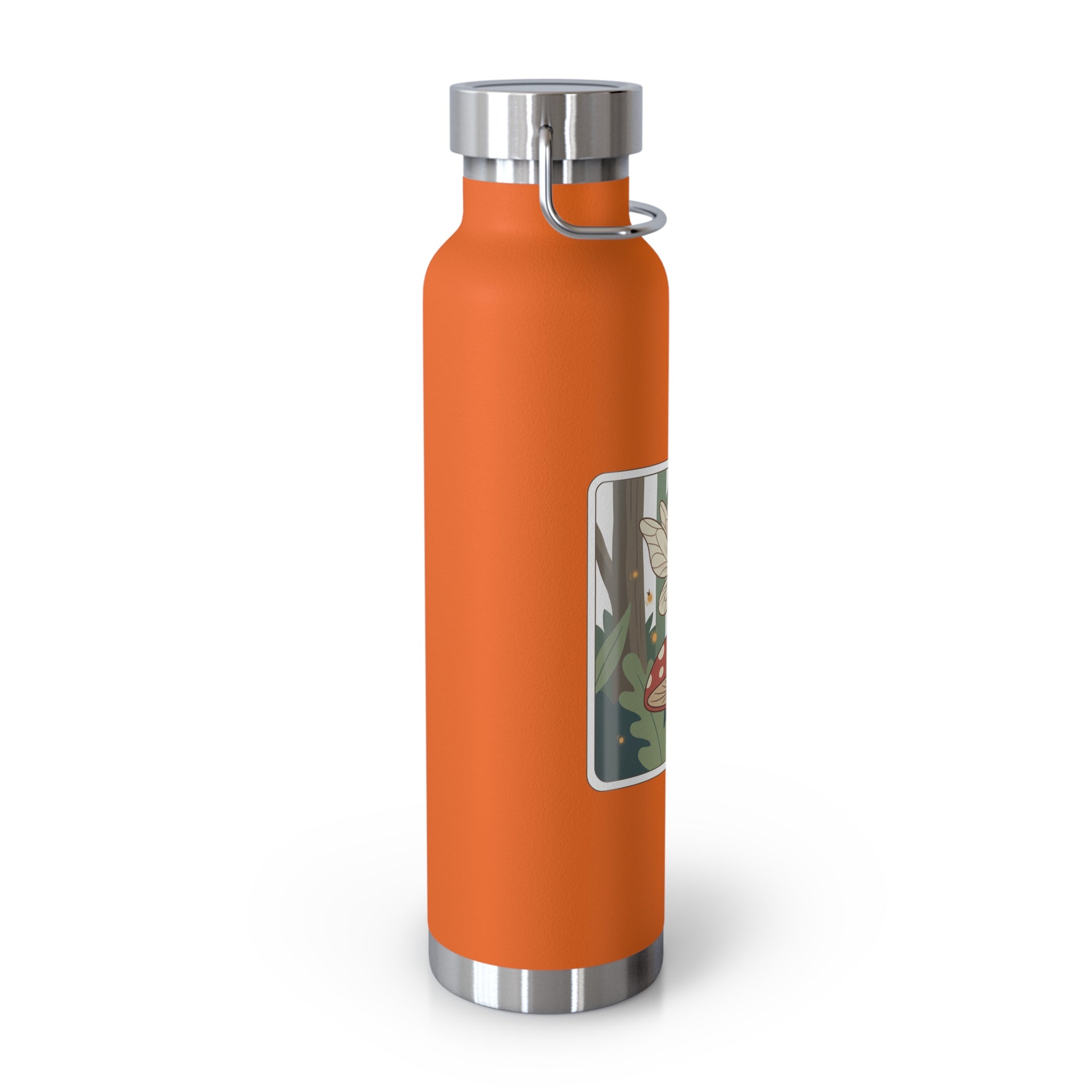 22oz Insulated Water Bottle — Fairy Mushroom Forest Design