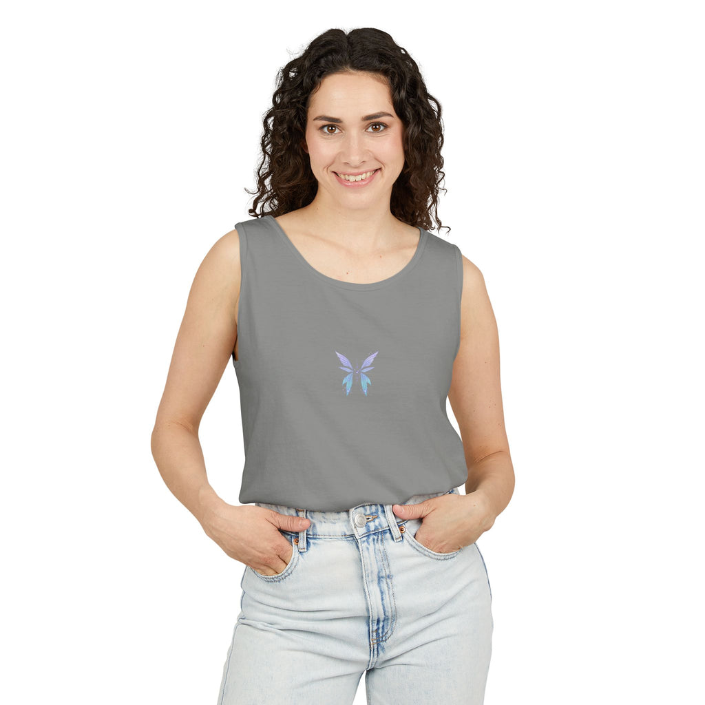 Fairy Wing Tank Top — Pastel Butterfly Wings Graphic Summer Tank