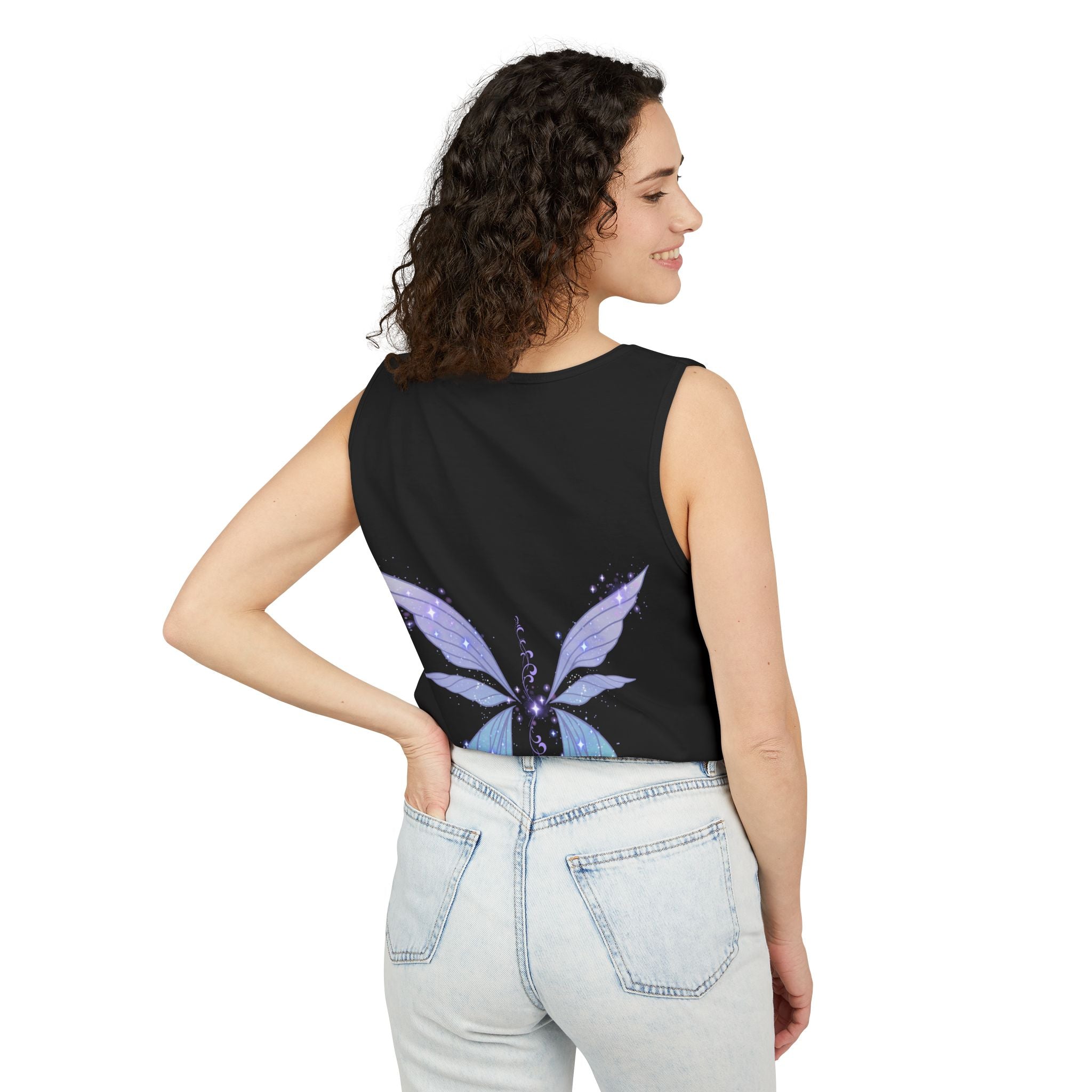 Fairy Wing Tank Top — Pastel Butterfly Wings Graphic Summer Tank