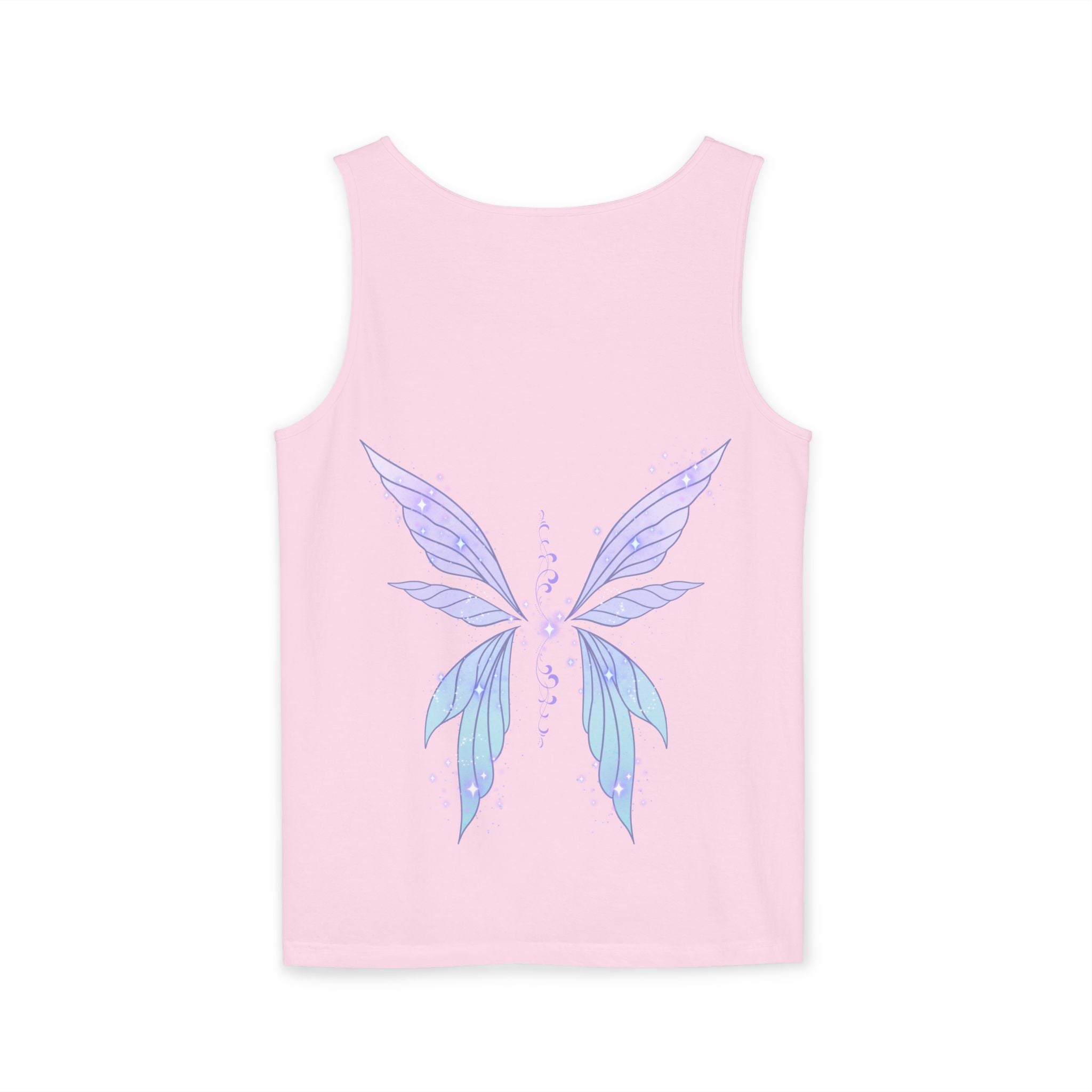 Fairy Wing Tank Top — Pastel Butterfly Wings Graphic Summer Tank