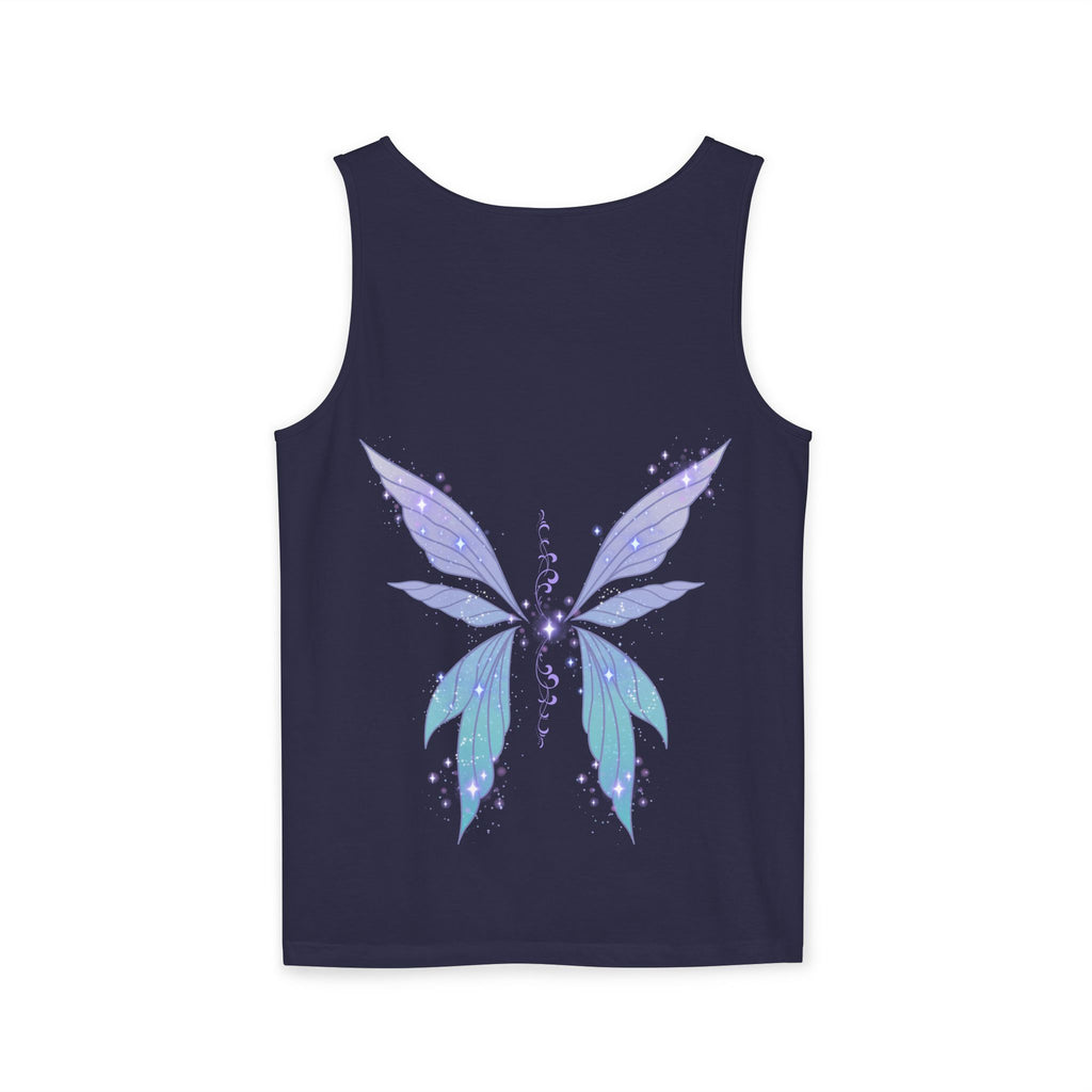 Fairy Wing Tank Top — Pastel Butterfly Wings Graphic Summer Tank