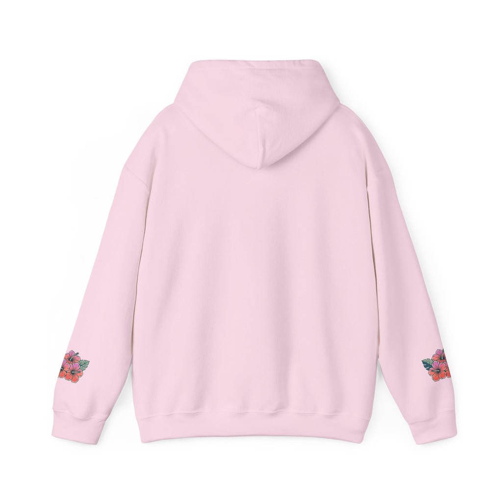 Hibiscus Floral Hoodie — Tropical Flower Graphic Sweatshirt