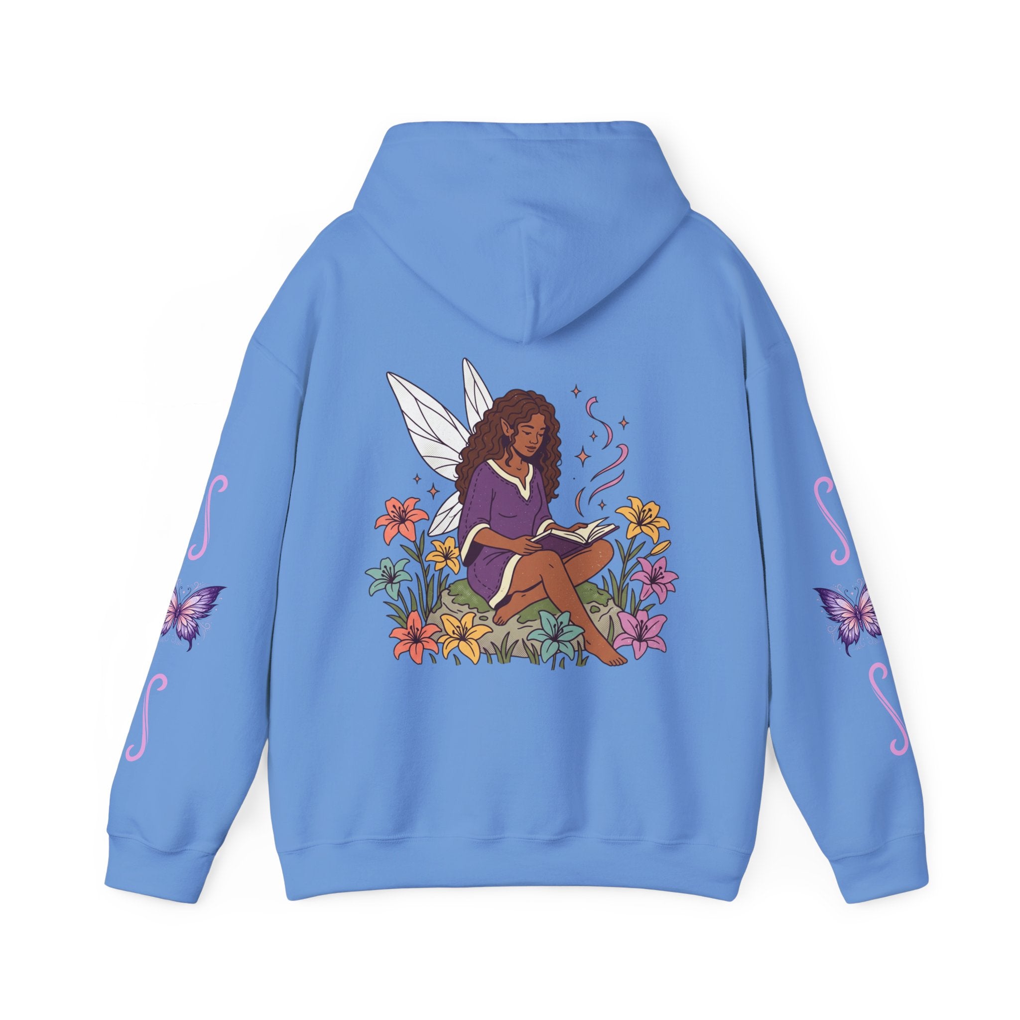 Hoodie — Cozy Fairy Reader Graphic Hoodie ("Beauty & Brains")