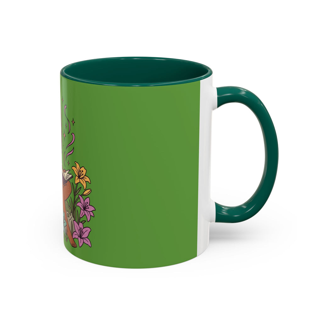 Fairy Reading Mug — Whimsical Floral Coffee Cup (11oz & 15oz)
