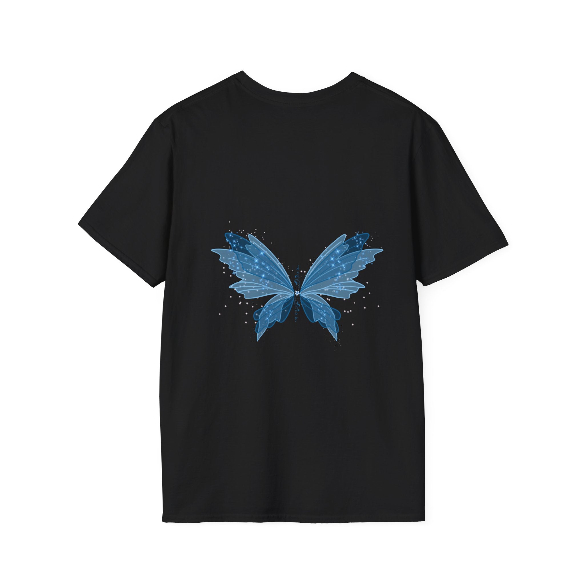Blue Watercolor Butterfly T-Shirt