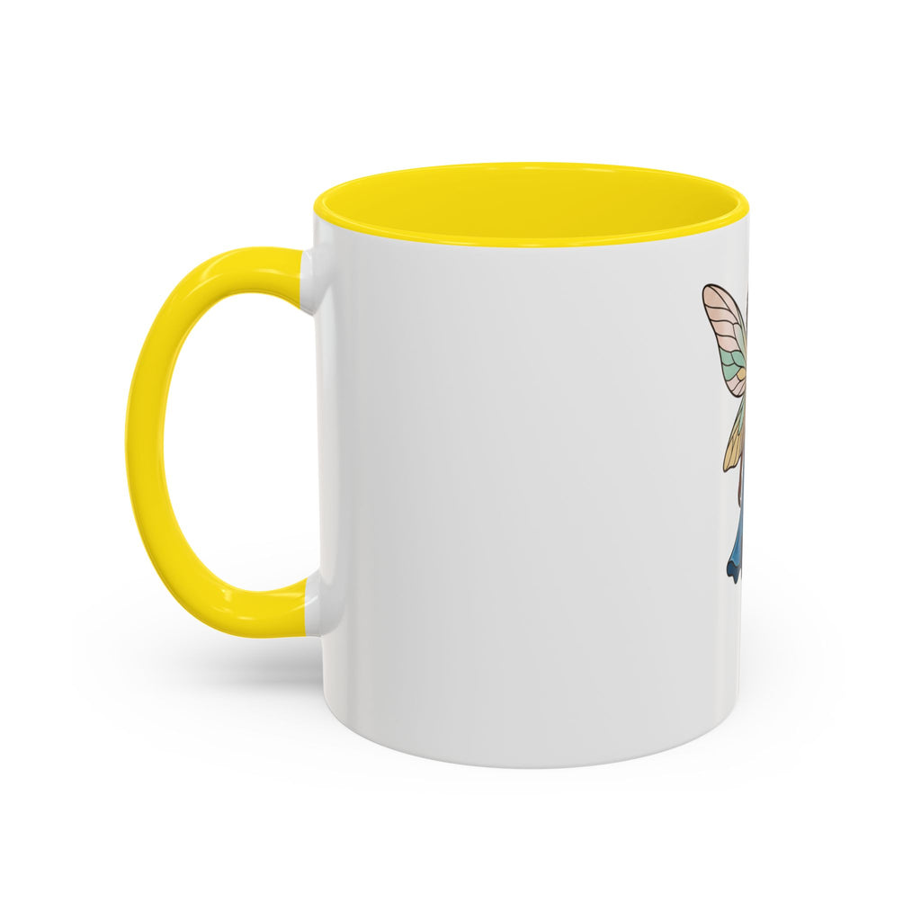 Black Fairy Wings Coffee Mug — Inspirational Magic Mug for Women & Girls