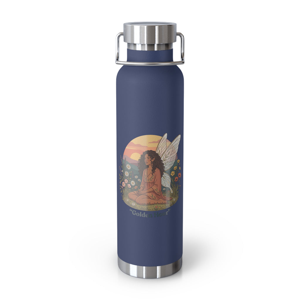 Insulated Bottle — "Golden Hour" Fairy Sunset 22oz Vacuum Flask