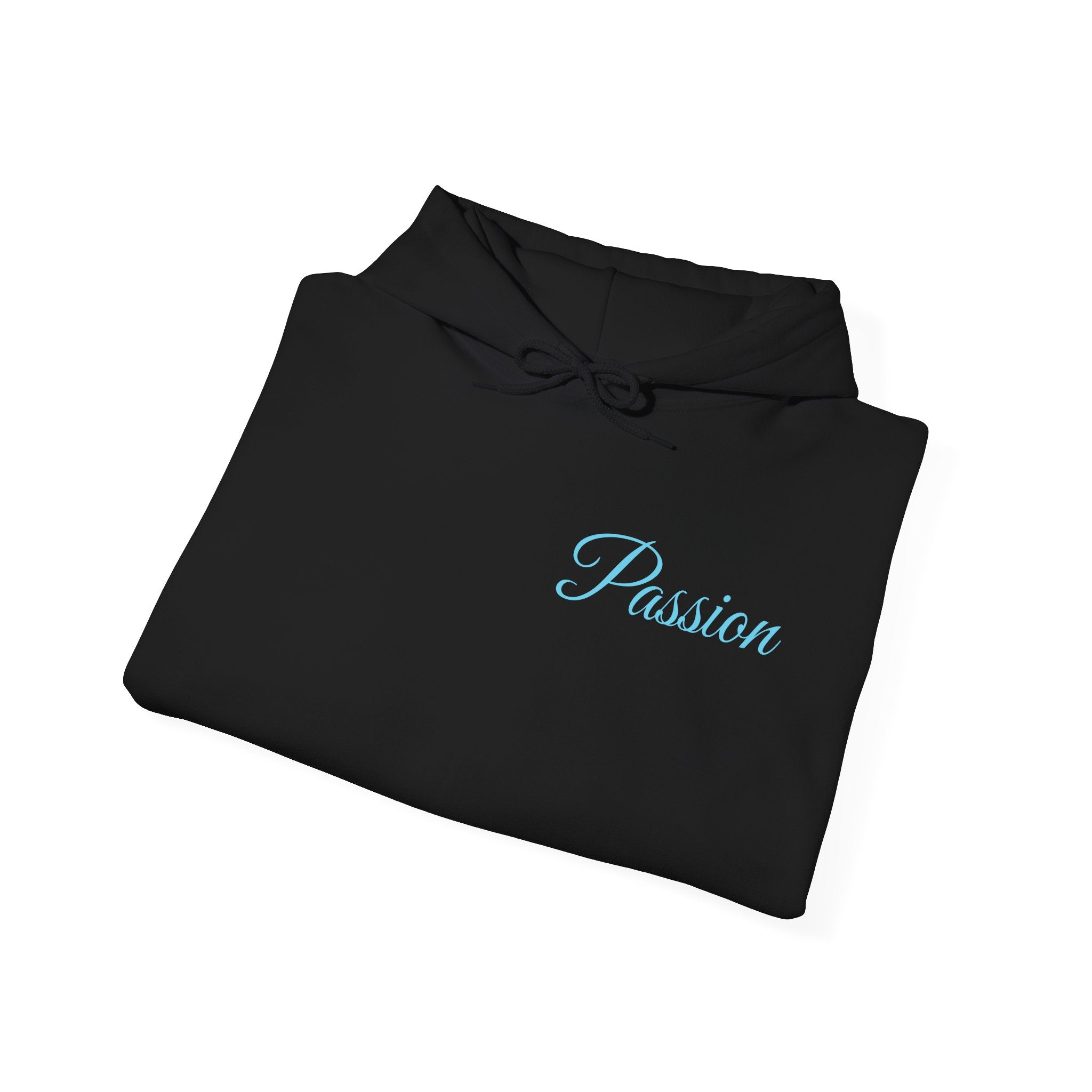 Dragon Isle Hoodie — Passion Script Fantasy Hoodie with Floating Island Art