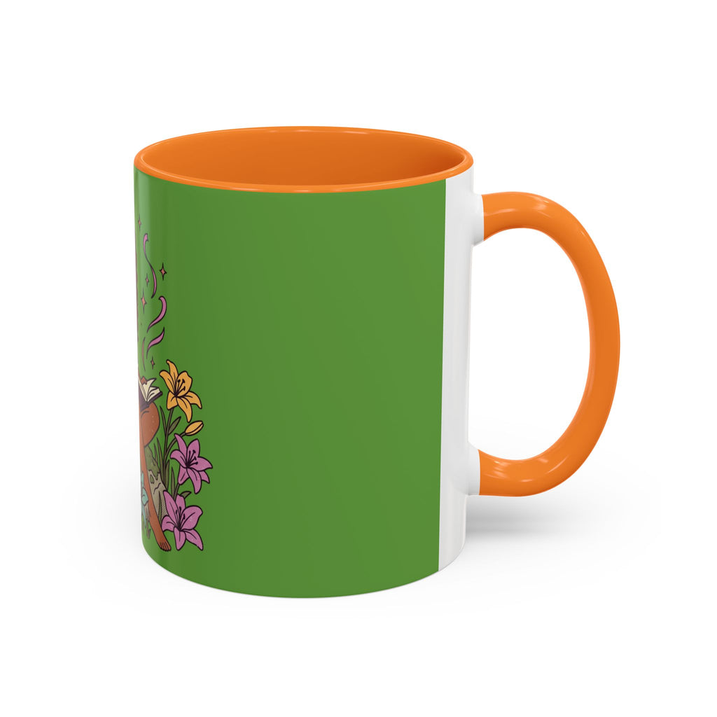 Fairy Reading Mug — Whimsical Floral Coffee Cup (11oz & 15oz)