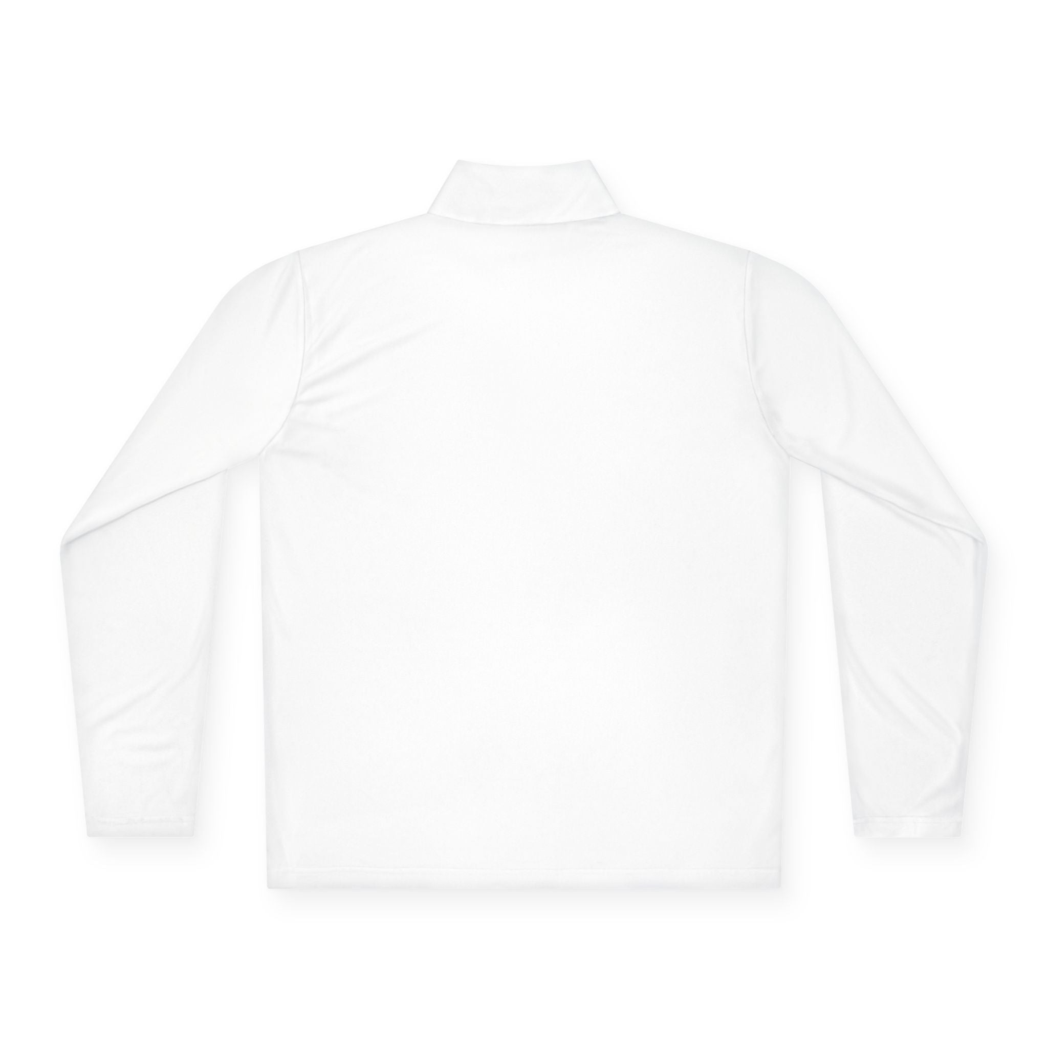 Embroidered Blue Rose Quarter-Zip Pullover