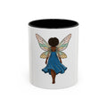 Black Fairy Wings Coffee Mug — Inspirational Magic Mug for Women & Girls