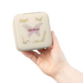 Pink Butterfly Jewelry Travel Case — Compact Travel Jewelry Organizer
