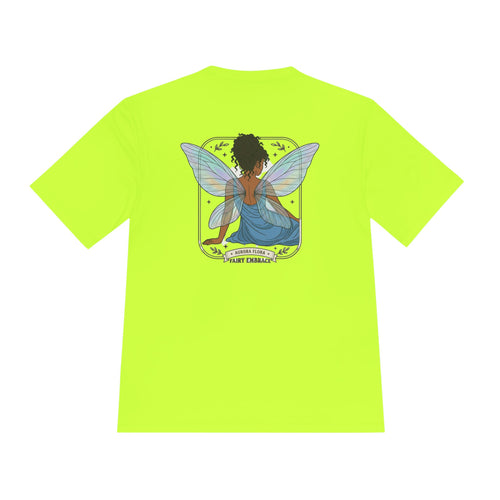 Butterfly Fairy Athletic Tee — 'Plant Embrace' Moisture-Wicking Shirt