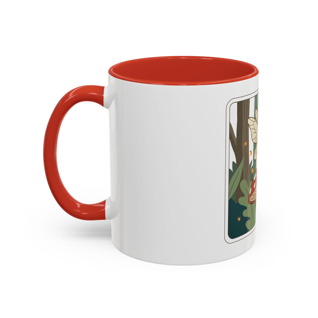 Fairy Mushroom Coffee Mug — Whimsical Forest Fairy Design (11/15 oz)