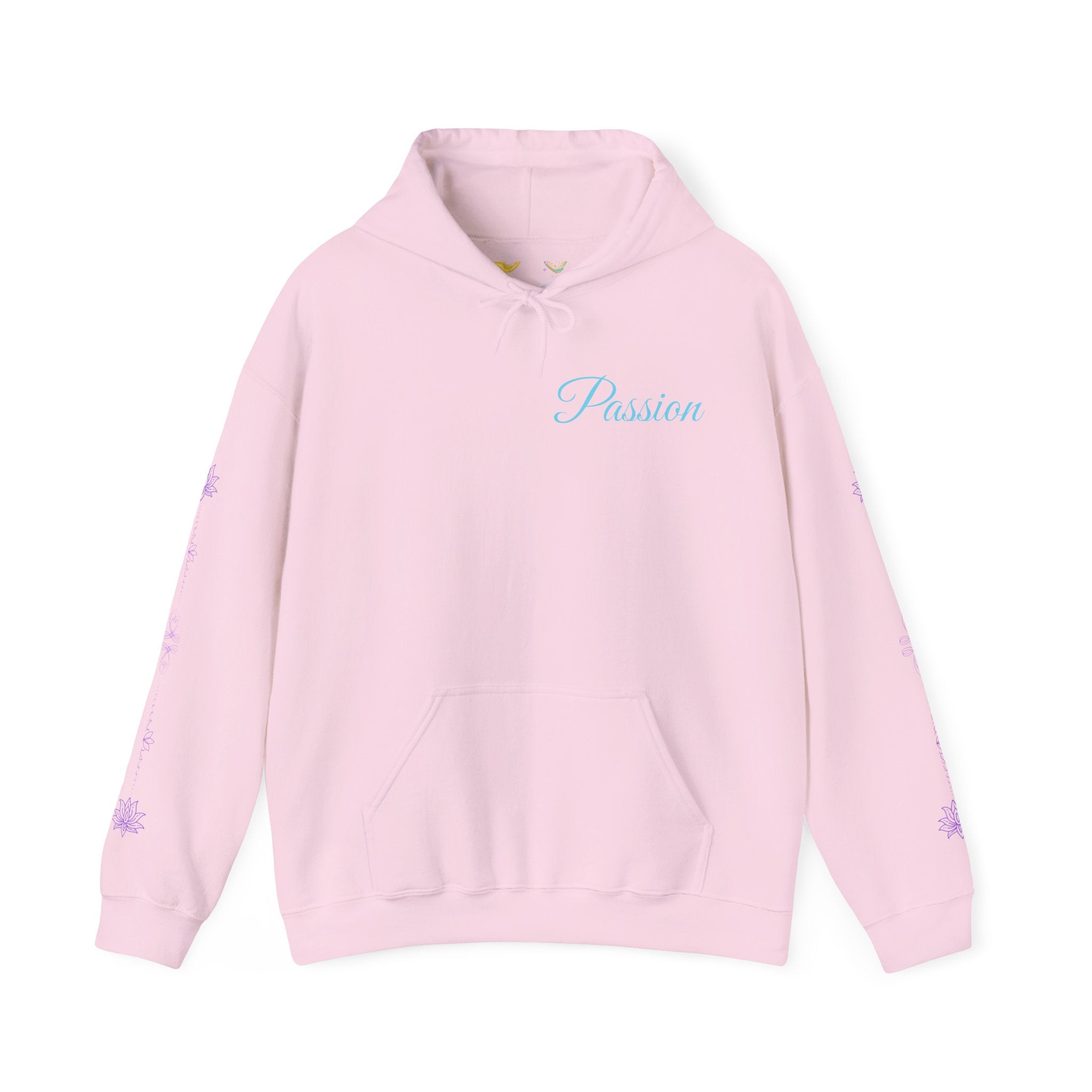 Dragon Isle Hoodie — Passion Script Fantasy Hoodie with Floating Island Art