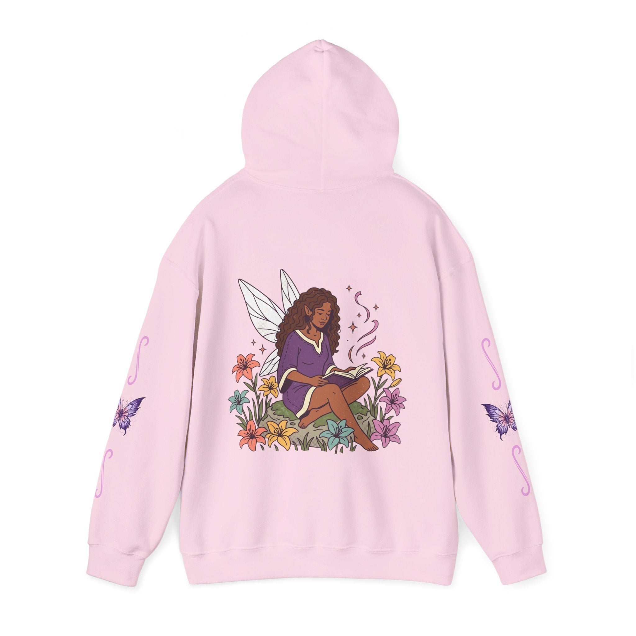 Hoodie — Cozy Fairy Reader Graphic Hoodie ("Beauty & Brains")