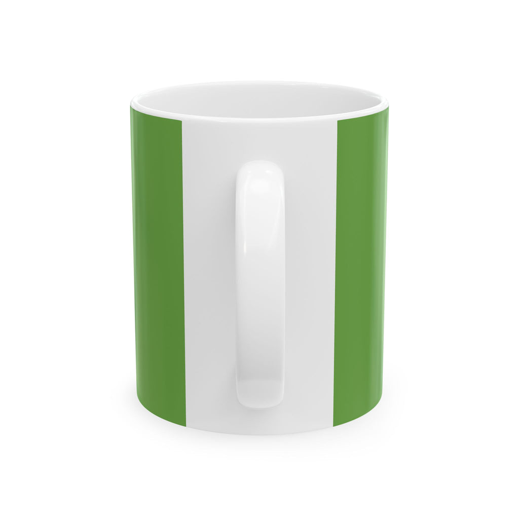 Purple Lily Floral Ceramic Mug (11oz/15oz) — Green Botanical Coffee Cup