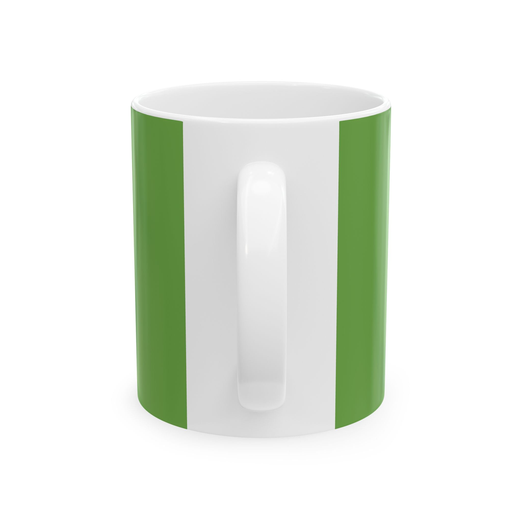 Purple Lily Floral Ceramic Mug (11oz/15oz) — Green Botanical Coffee Cup