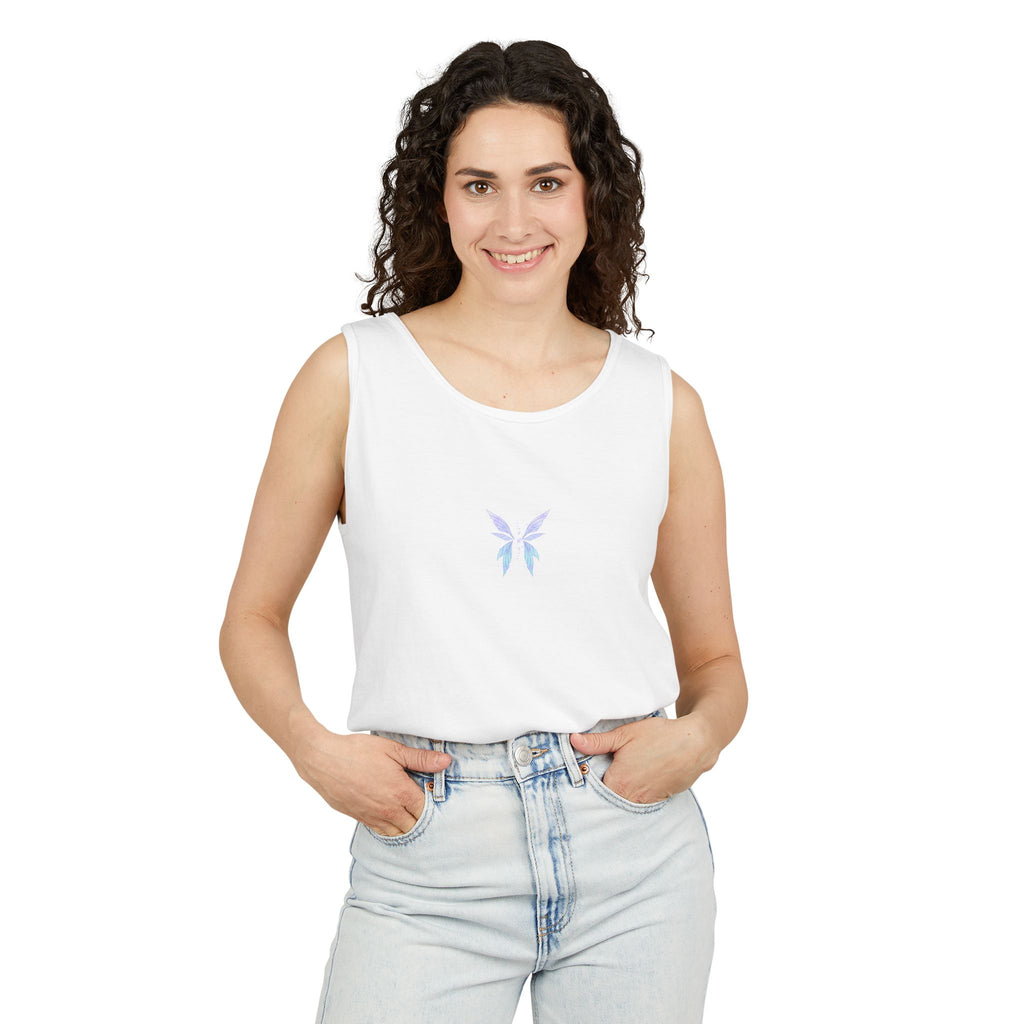 Fairy Wing Tank Top — Pastel Butterfly Wings Graphic Summer Tank