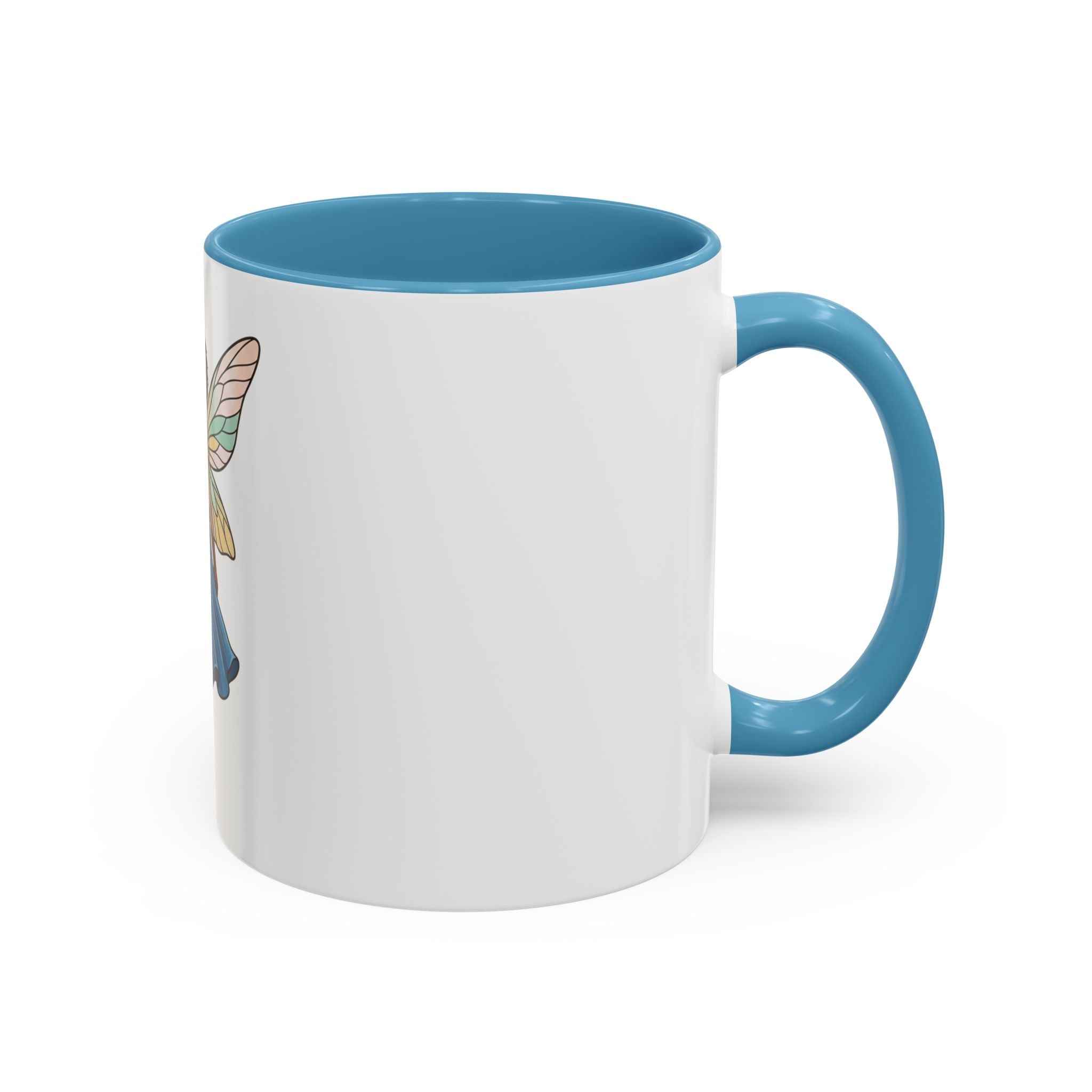 Black Fairy Wings Coffee Mug — Inspirational Magic Mug for Women & Girls