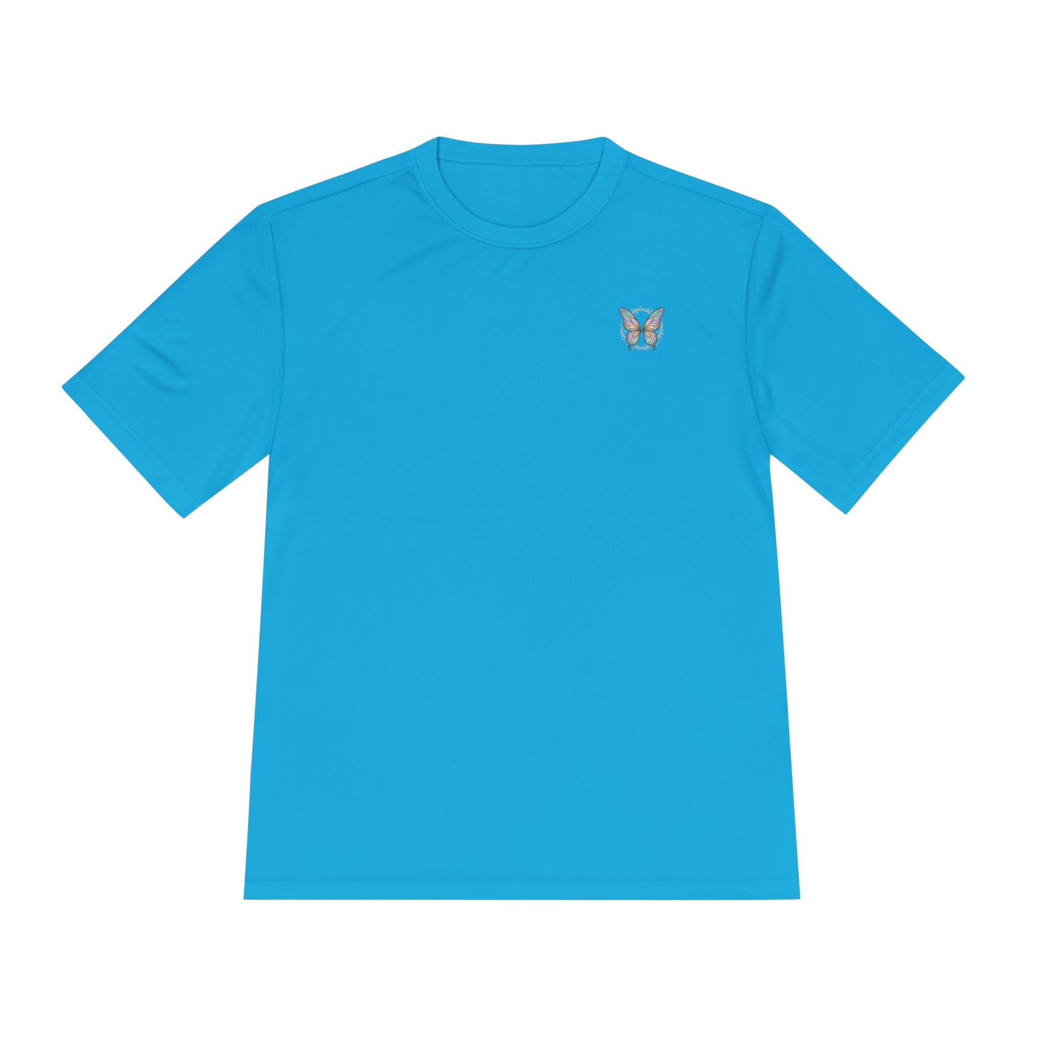 Butterfly Fairy Athletic Tee — 'Plant Embrace' Moisture-Wicking Shirt