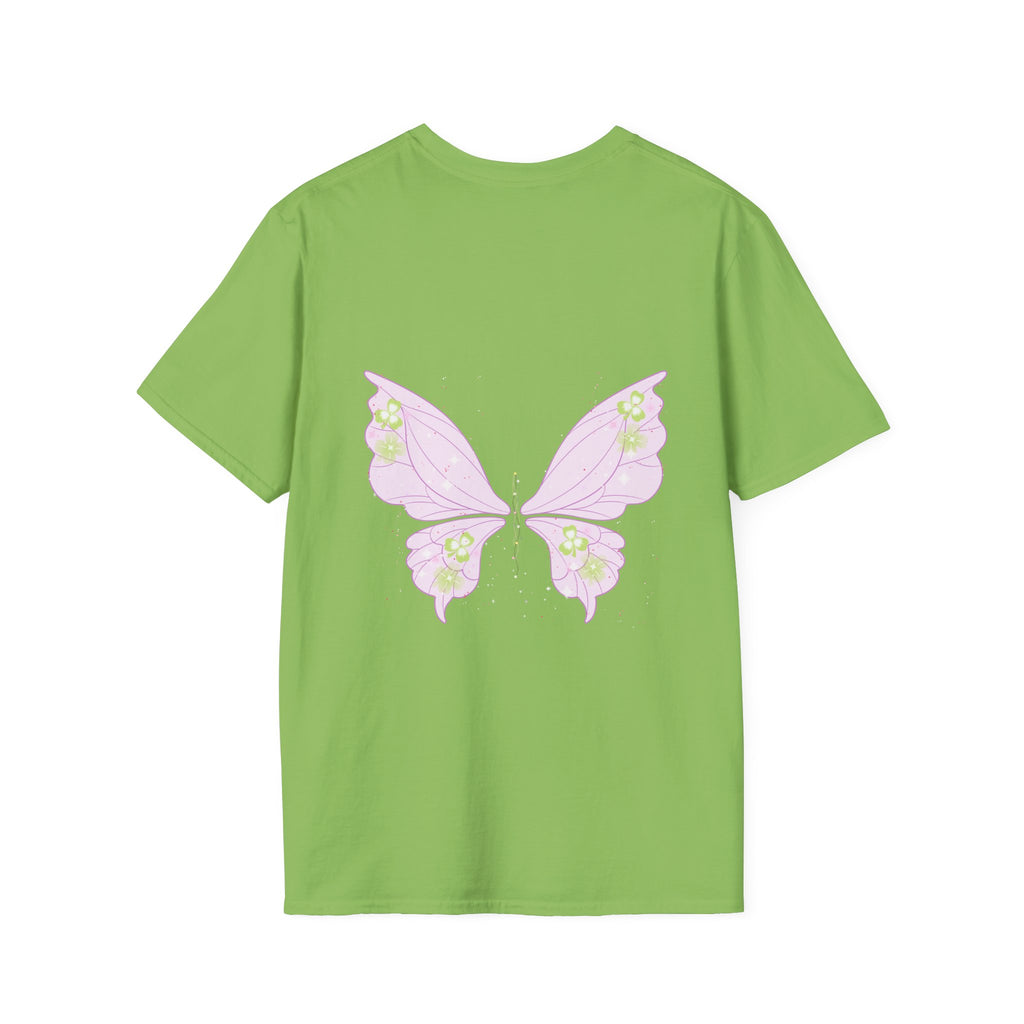 Pastel Butterfly Tee — Soft Pink Minimalist Butterfly T‑Shirt