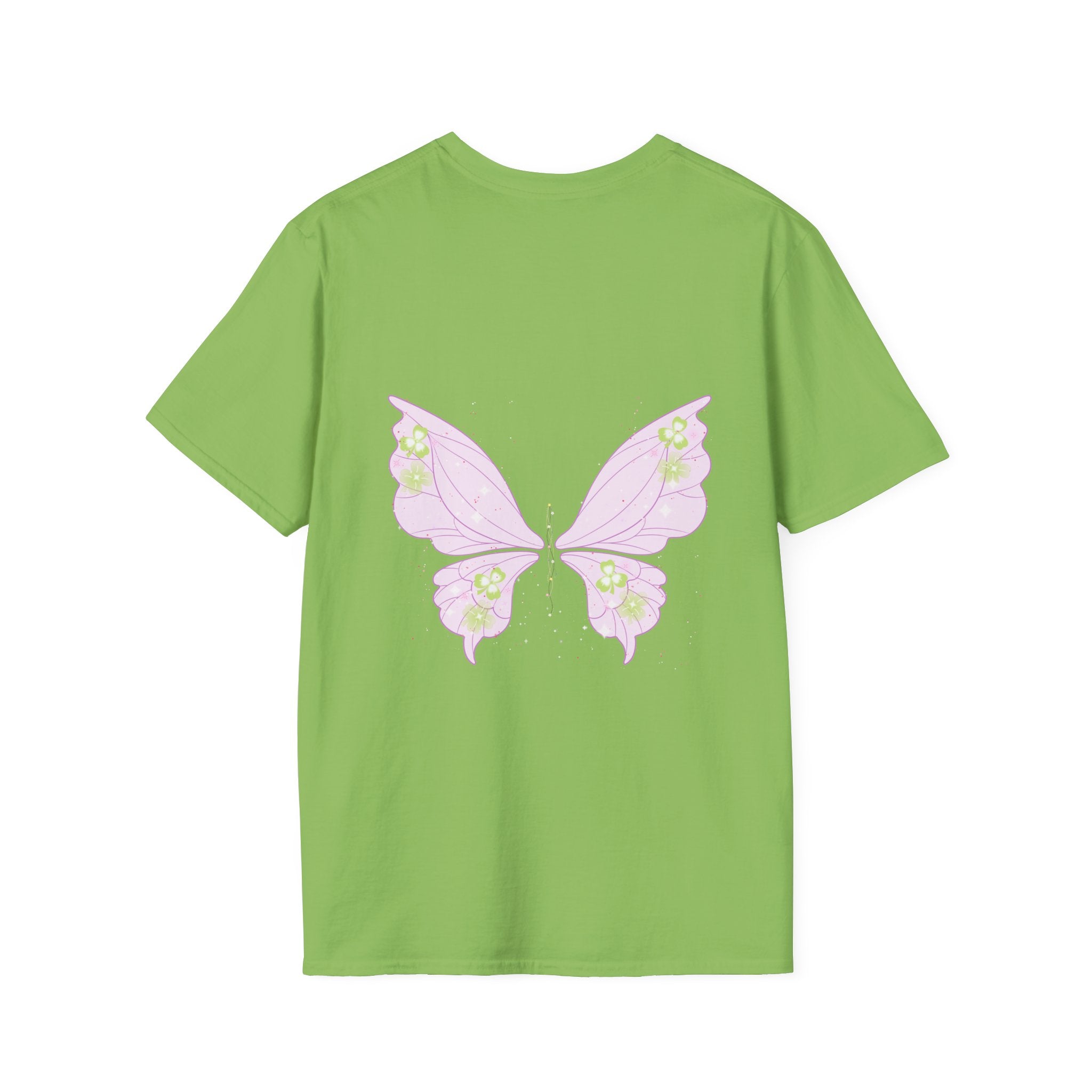 Pastel Butterfly Tee — Soft Pink Minimalist Butterfly T‑Shirt