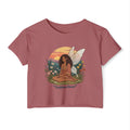 Golden Hour Fairy Crop Top — Women's Festival Graphic Tee