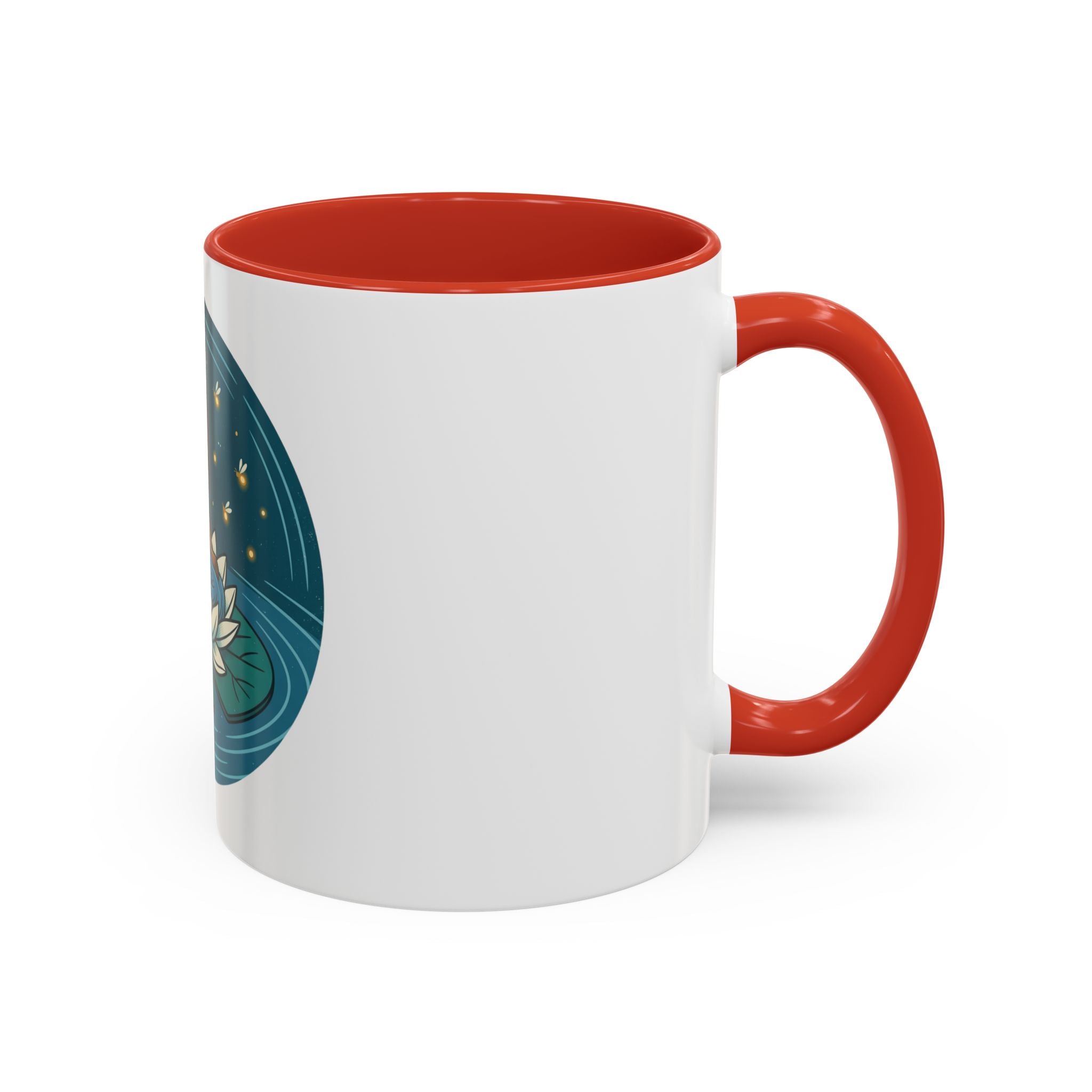 Lotus Fairy Coffee Mug — Whimsical Night Garden Accent Mug