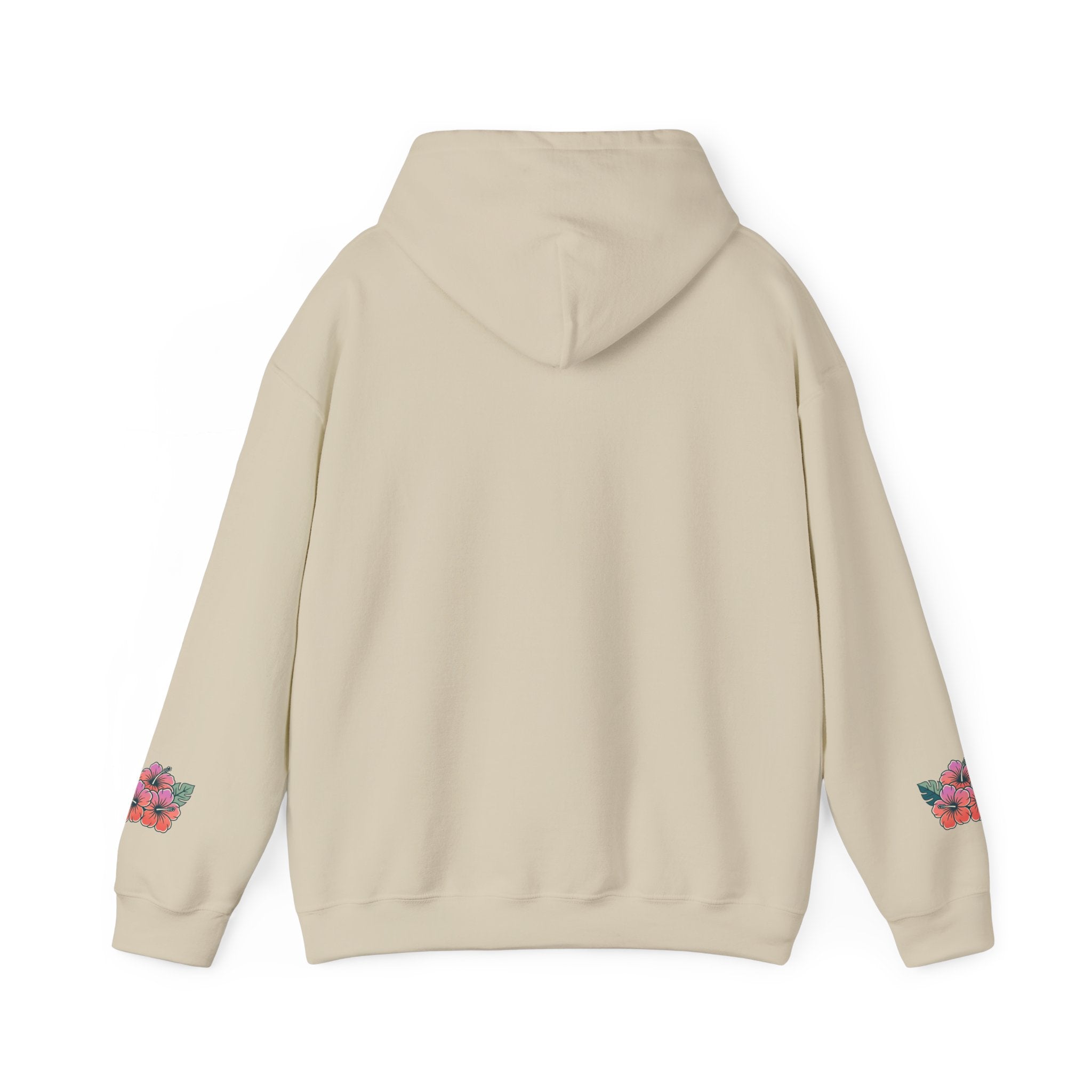 Hibiscus Floral Hoodie — Tropical Flower Graphic Sweatshirt