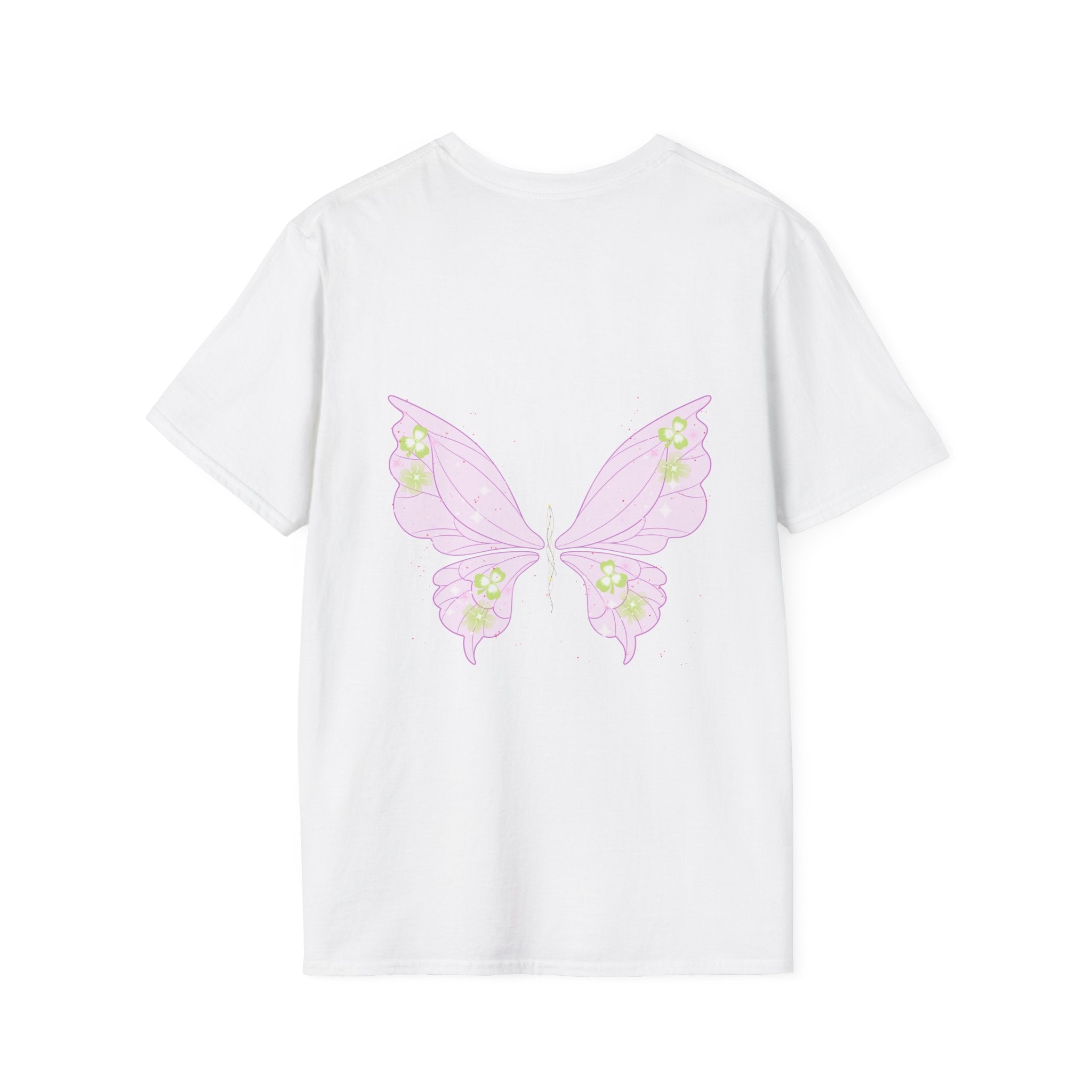 Pastel Butterfly Tee — Soft Pink Minimalist Butterfly T‑Shirt