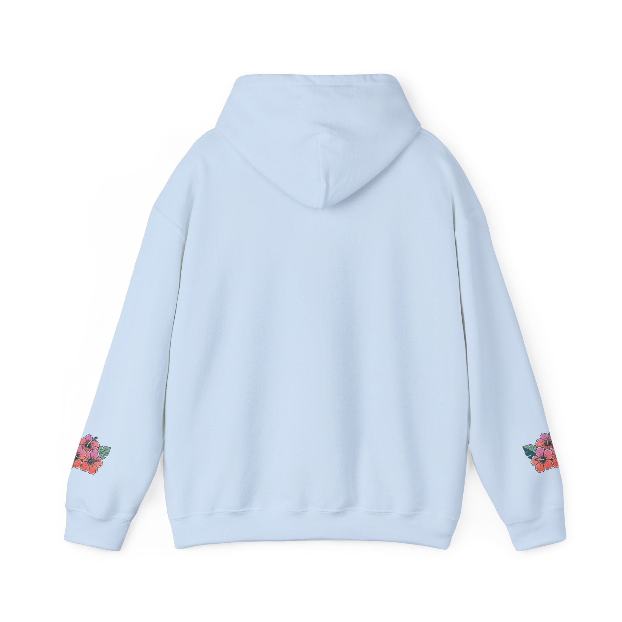 Hibiscus Floral Hoodie — Tropical Flower Graphic Sweatshirt