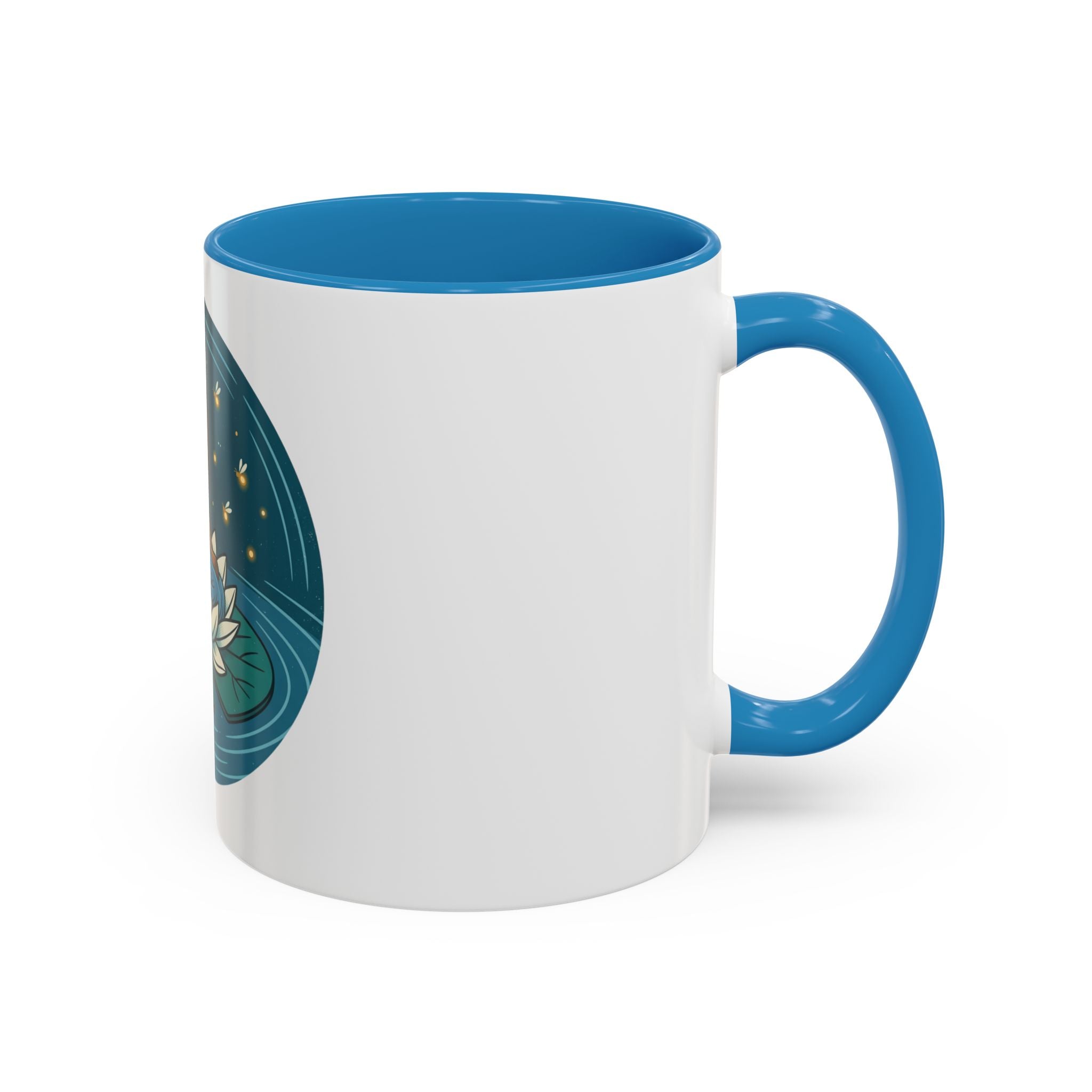 Lotus Fairy Coffee Mug — Whimsical Night Garden Accent Mug