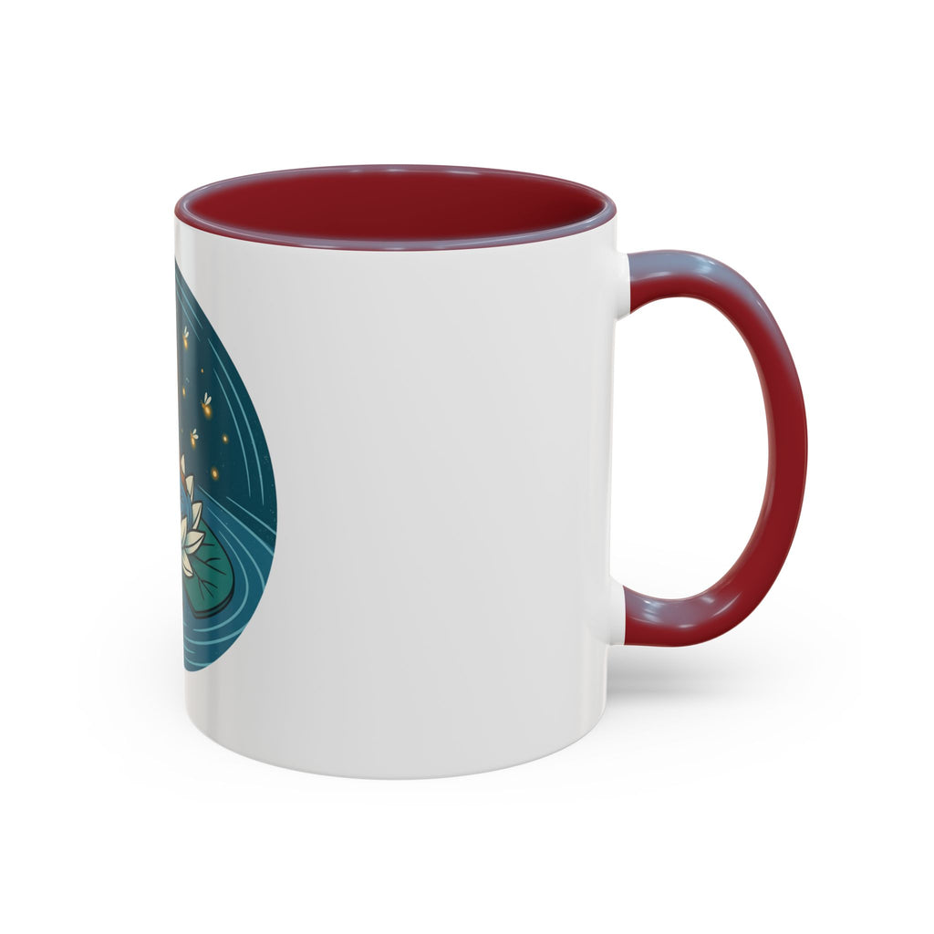 Lotus Fairy Coffee Mug — Whimsical Night Garden Accent Mug