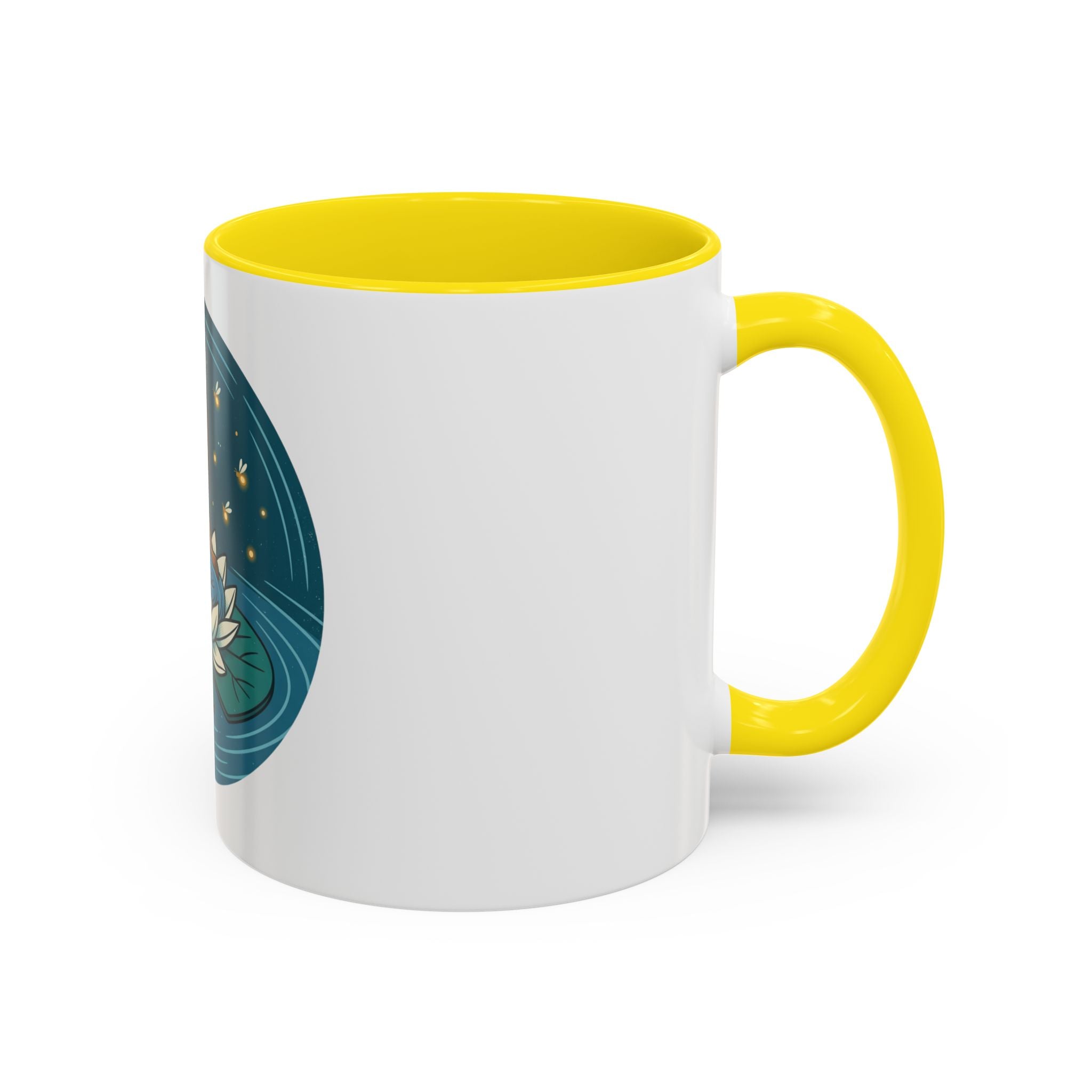 Lotus Fairy Coffee Mug — Whimsical Night Garden Accent Mug