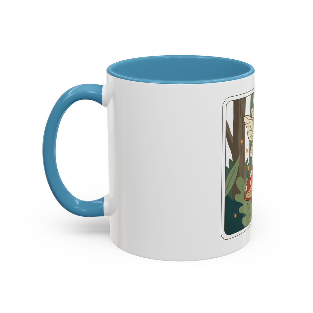 Fairy Mushroom Coffee Mug — Whimsical Forest Fairy Design (11/15 oz)