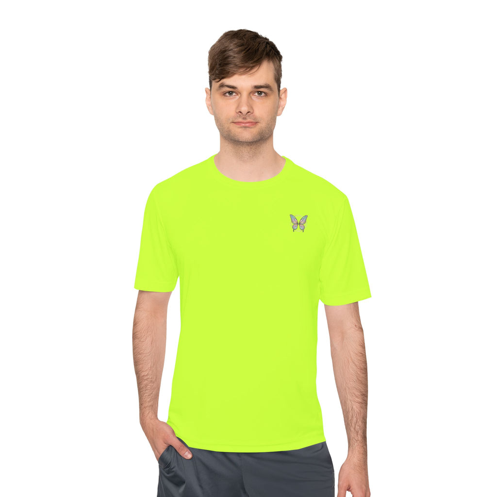 Butterfly Fairy Athletic Tee — 'Plant Embrace' Moisture-Wicking Shirt