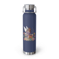 22oz Insulated Water Bottle — Floral Reading Fairy Design