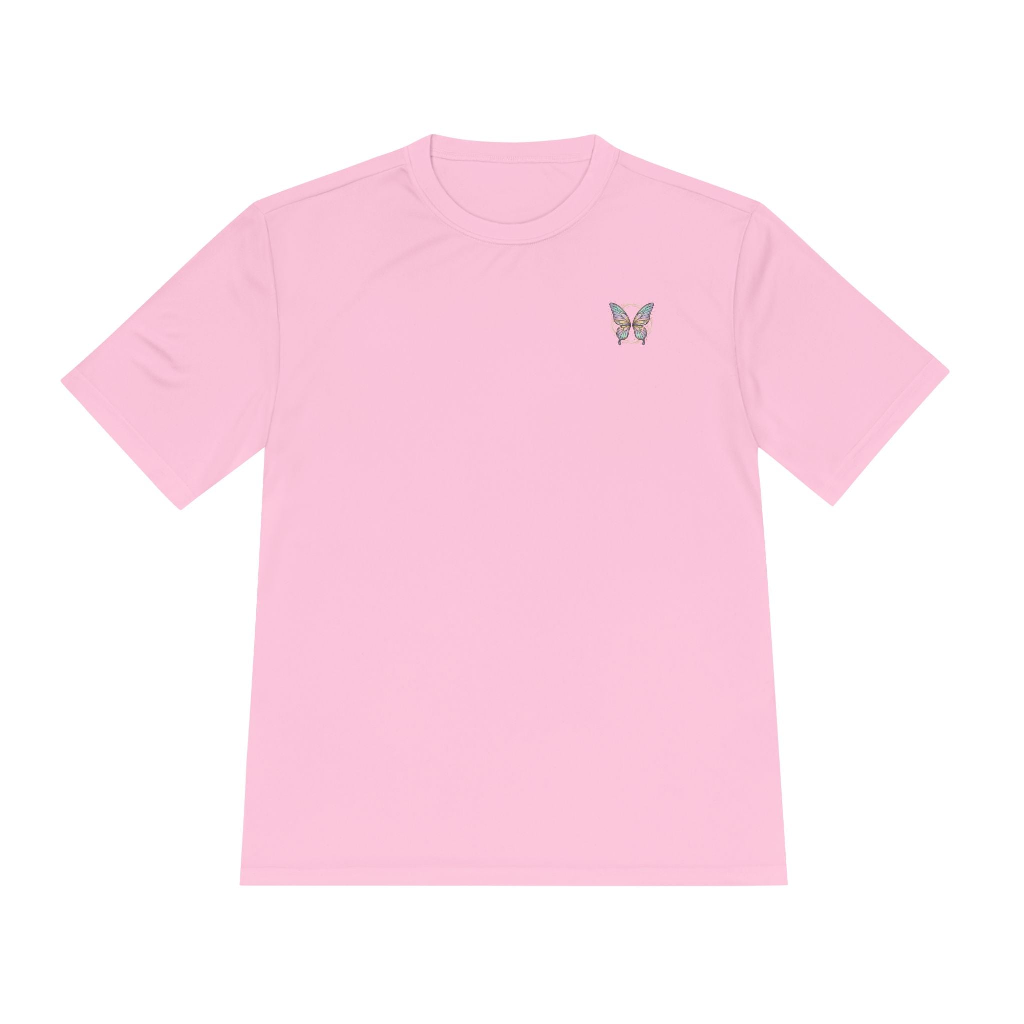 Butterfly Fairy Athletic Tee — 'Plant Embrace' Moisture-Wicking Shirt