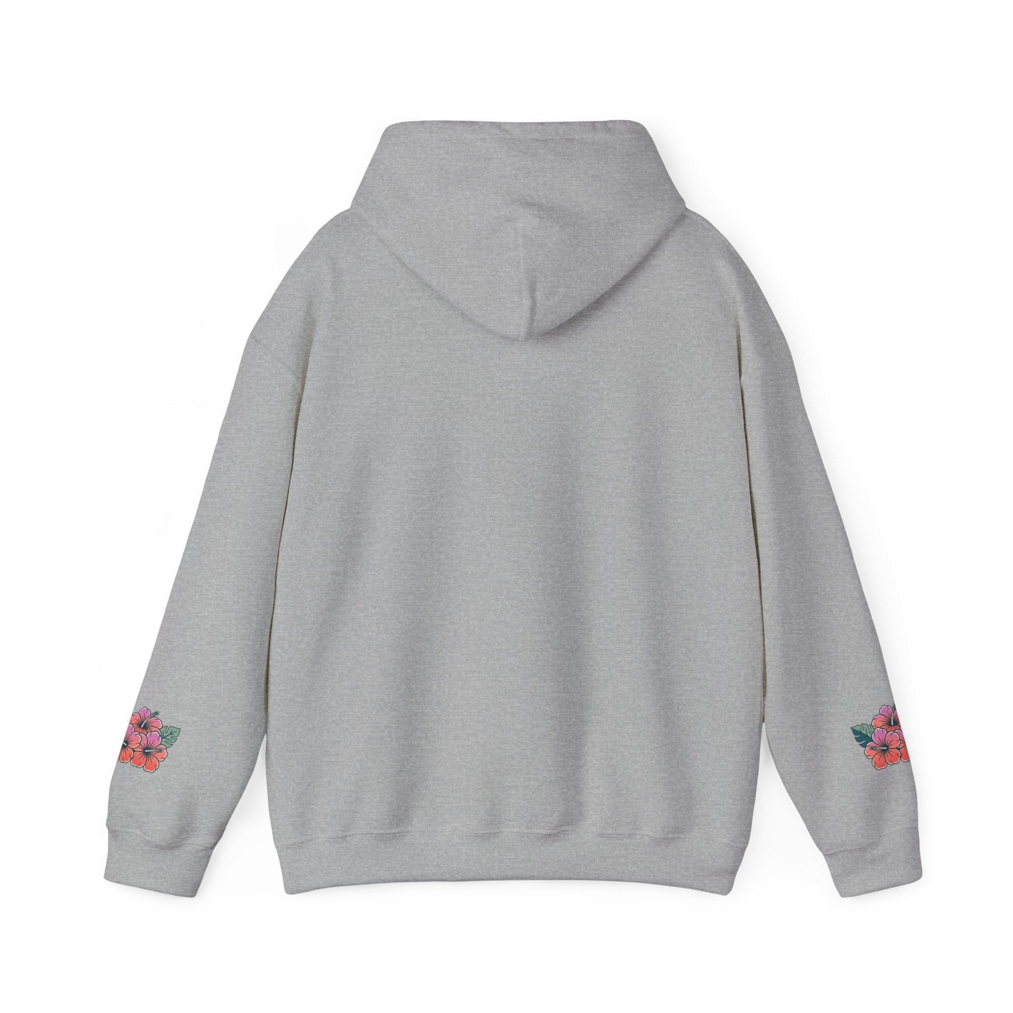 Hibiscus Floral Hoodie — Tropical Flower Graphic Sweatshirt
