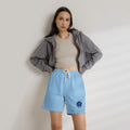 Fleece Sweat Shorts — Cream Rose Graphic Lightweight Lounge Shorts